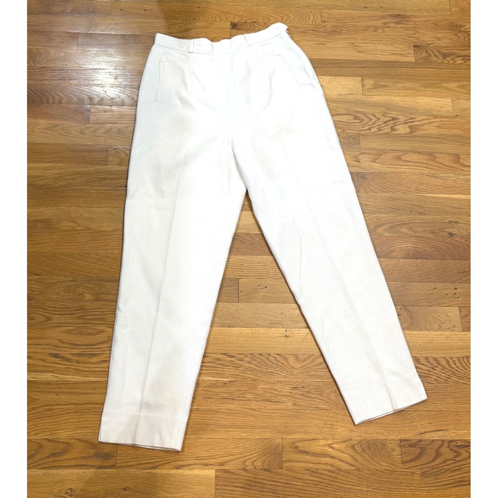Elliott Lauren Vintage White High-Waist Tapered pants.